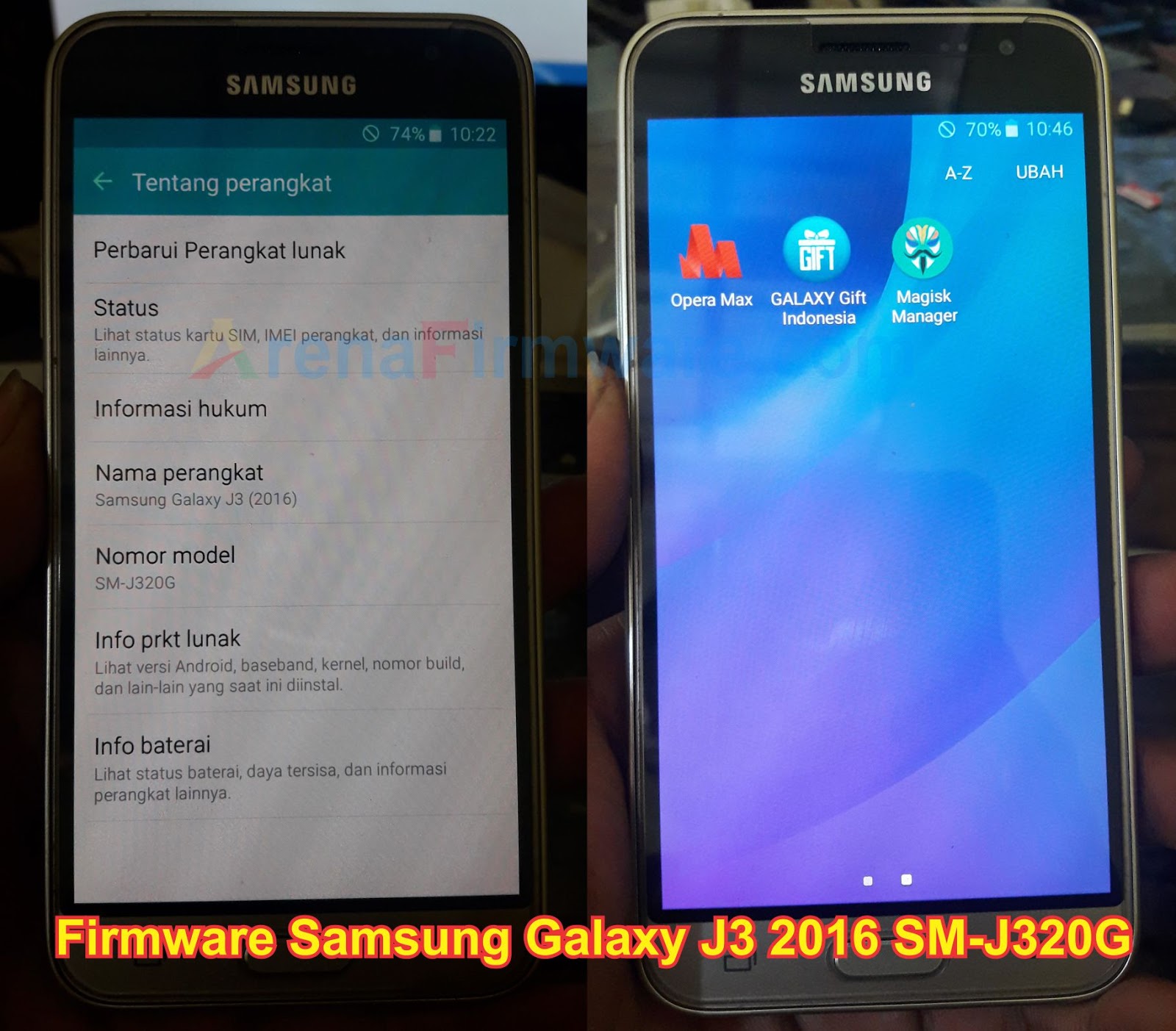 Samsung Galaxy j3 2016 панель уведомлений